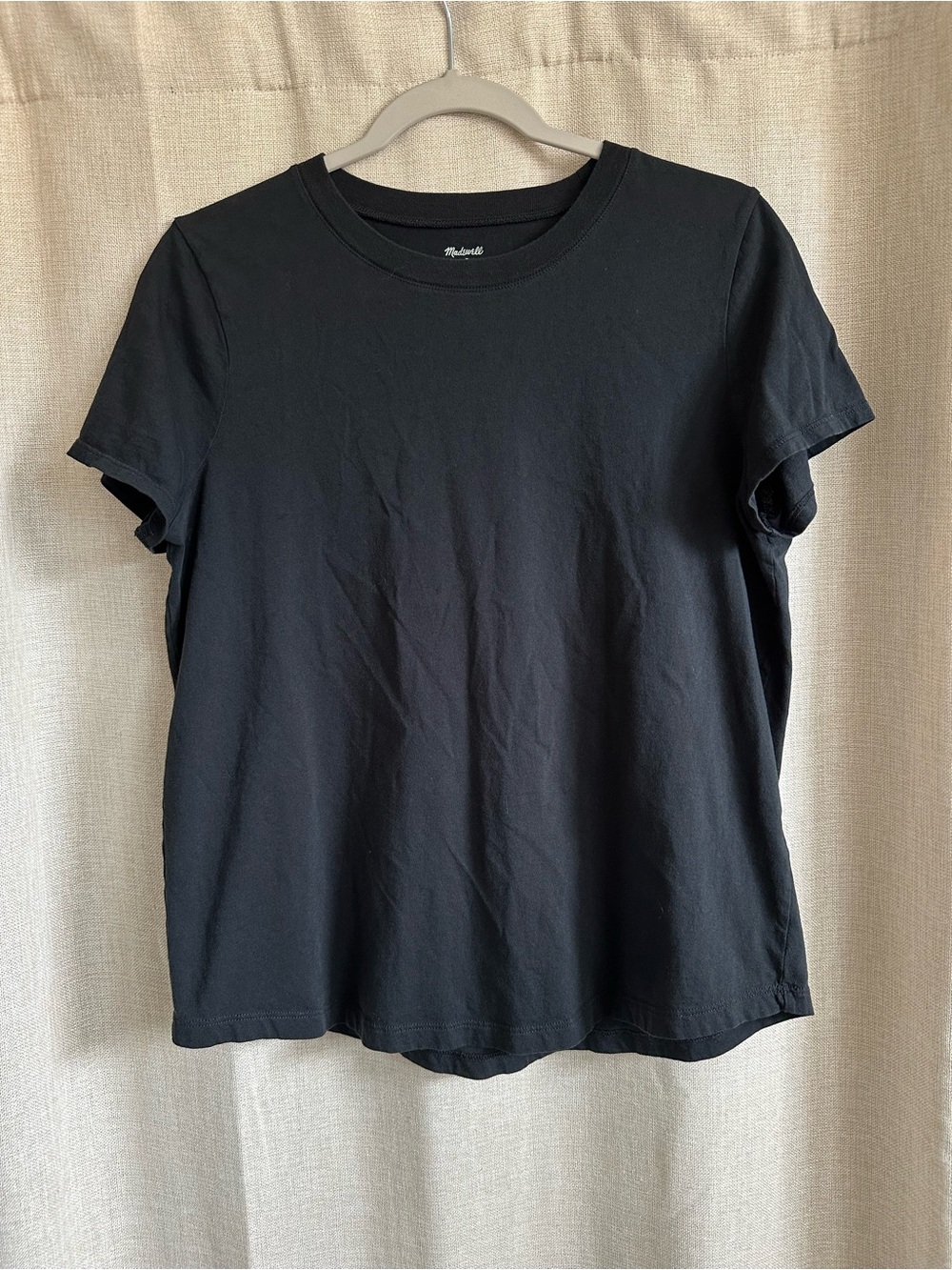 Madewell Black Crewneck Tee | Size L